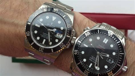 omega seamaster professional 300m vs rolex submariner|rolex seamaster black.